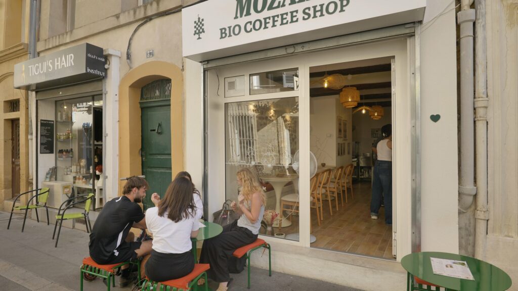 La devanture du coffee shop Mozaik